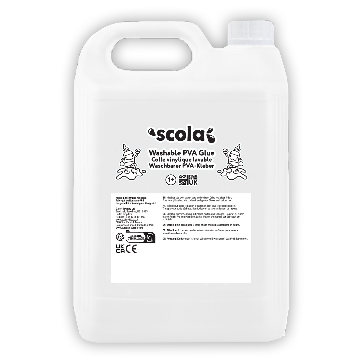 Scola | Washable PVA Glue| 5L