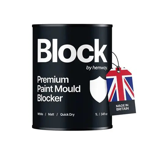 Block by Hemway|Mould Blocker Paint| Matt White| 1l