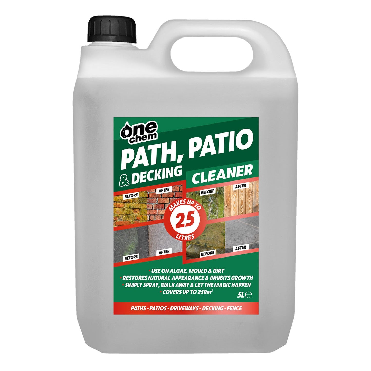One Chem| Path, Patio & Decking Cleaner| 5L