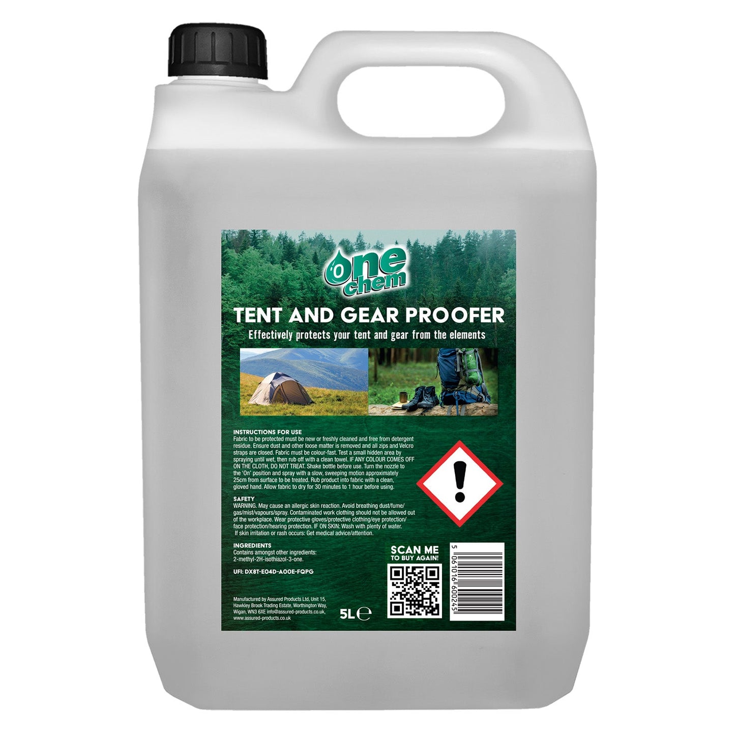 One Chem| Tent & Gear Proofer| 2.5L
