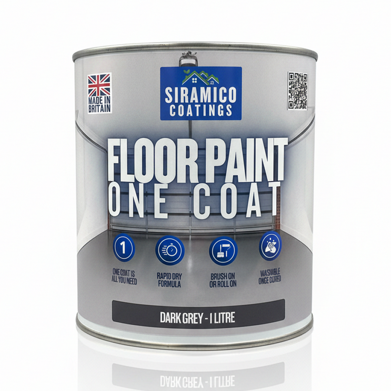 Siramico| Floor Paint One Coat| Dark Grey 1L