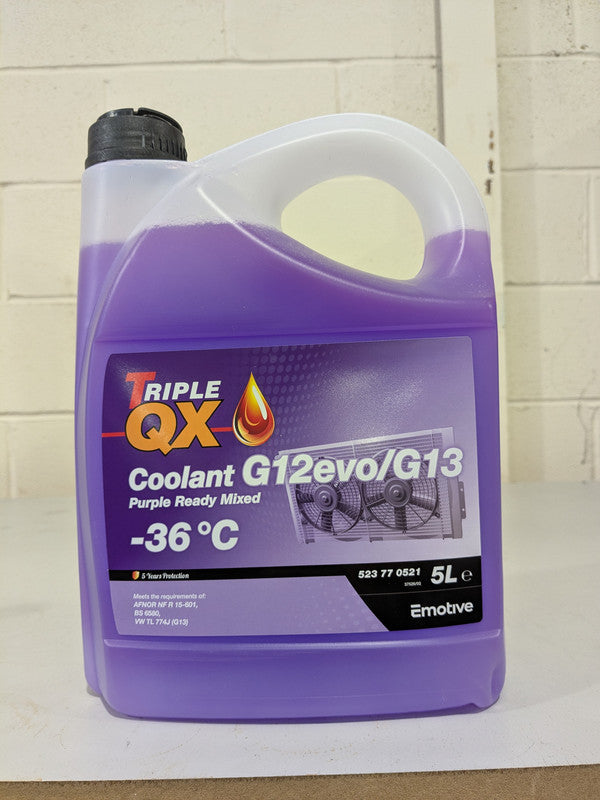 Triple QX| Coolant G12 Evo/G13-Purple Ready Mix-5L