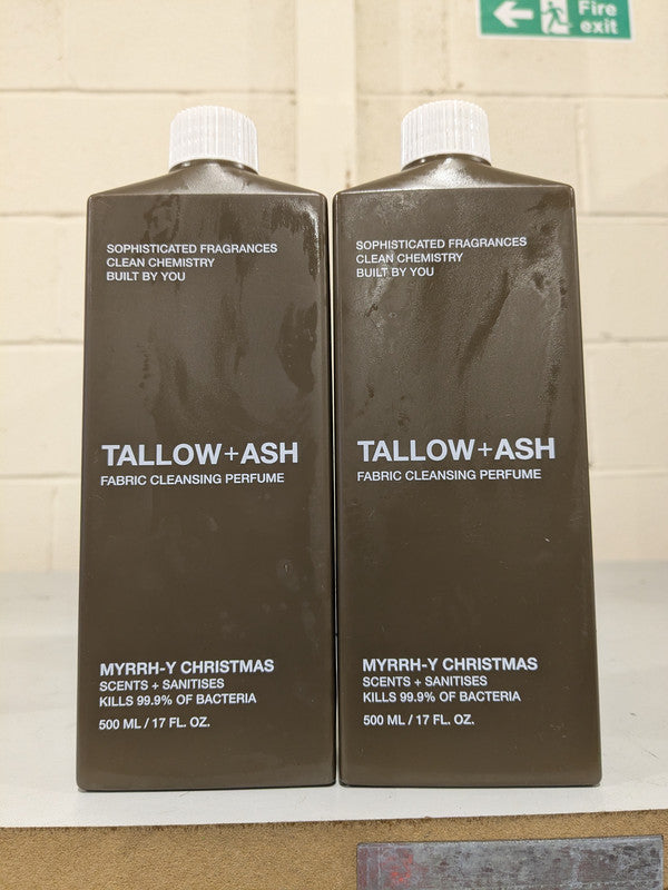 2 x 500ml|Tallow + Ash|Fabric Perfume-Myrrh-y Christmas