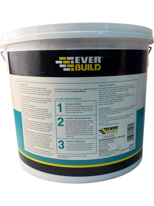 EverBuild Aquaseal Tanking Kit Waterproof Wet Room System 5kg