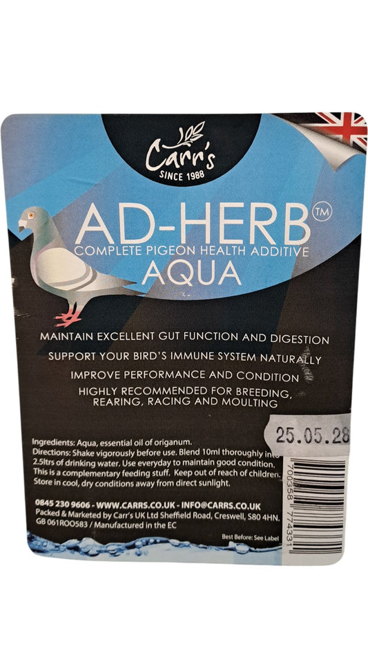 Carr's | AD-Herb Aqua | Complete Pigeon Health Additive