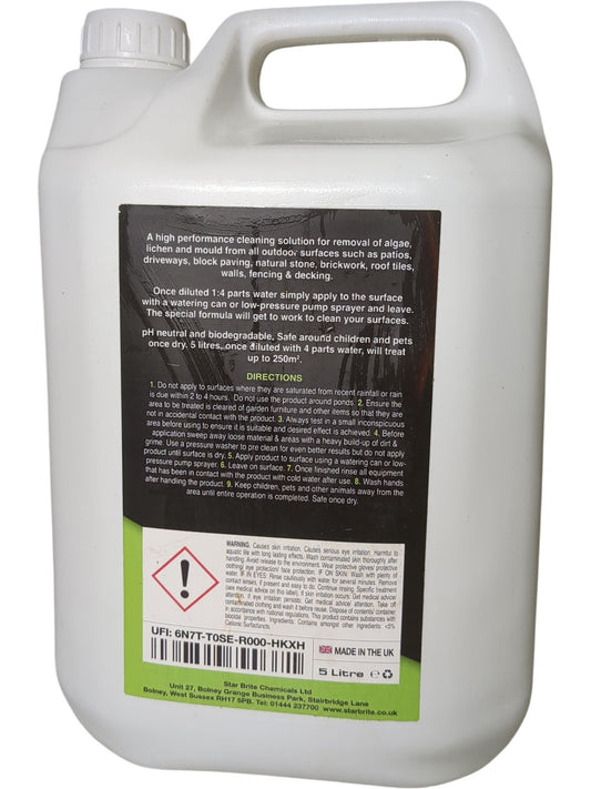 Garden Xpert | Algae, Lichen & Mould Cleaner | 5 Litre
