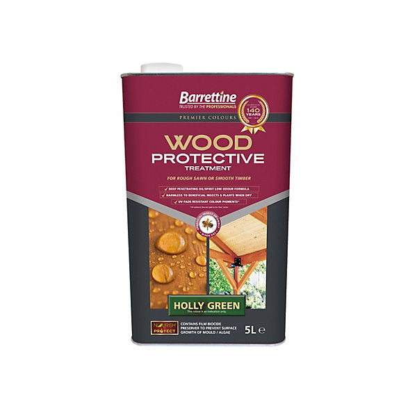 Barrettine| Wood Protective Treatment-Holly Green-5L