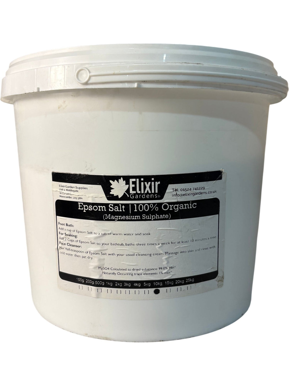 Elixir Gardens Epsom Salt 10kg