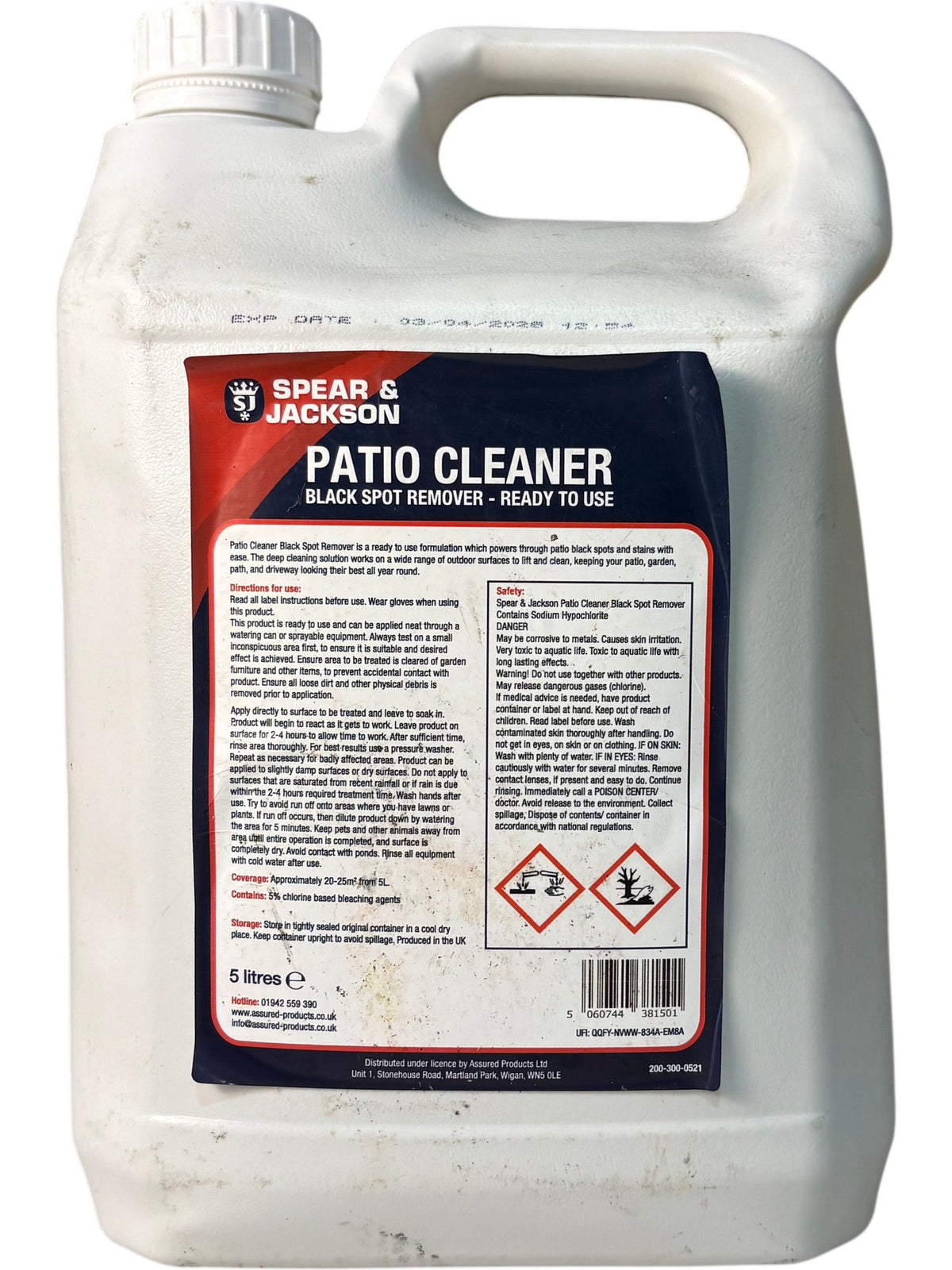 Spear & Jackson Patio Cleaner 5 Litres