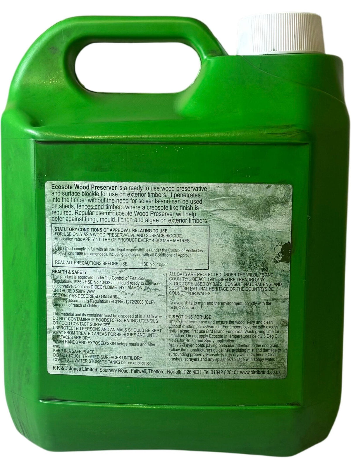 Bird Brand Ecosote Wood Preserver 4 Litre