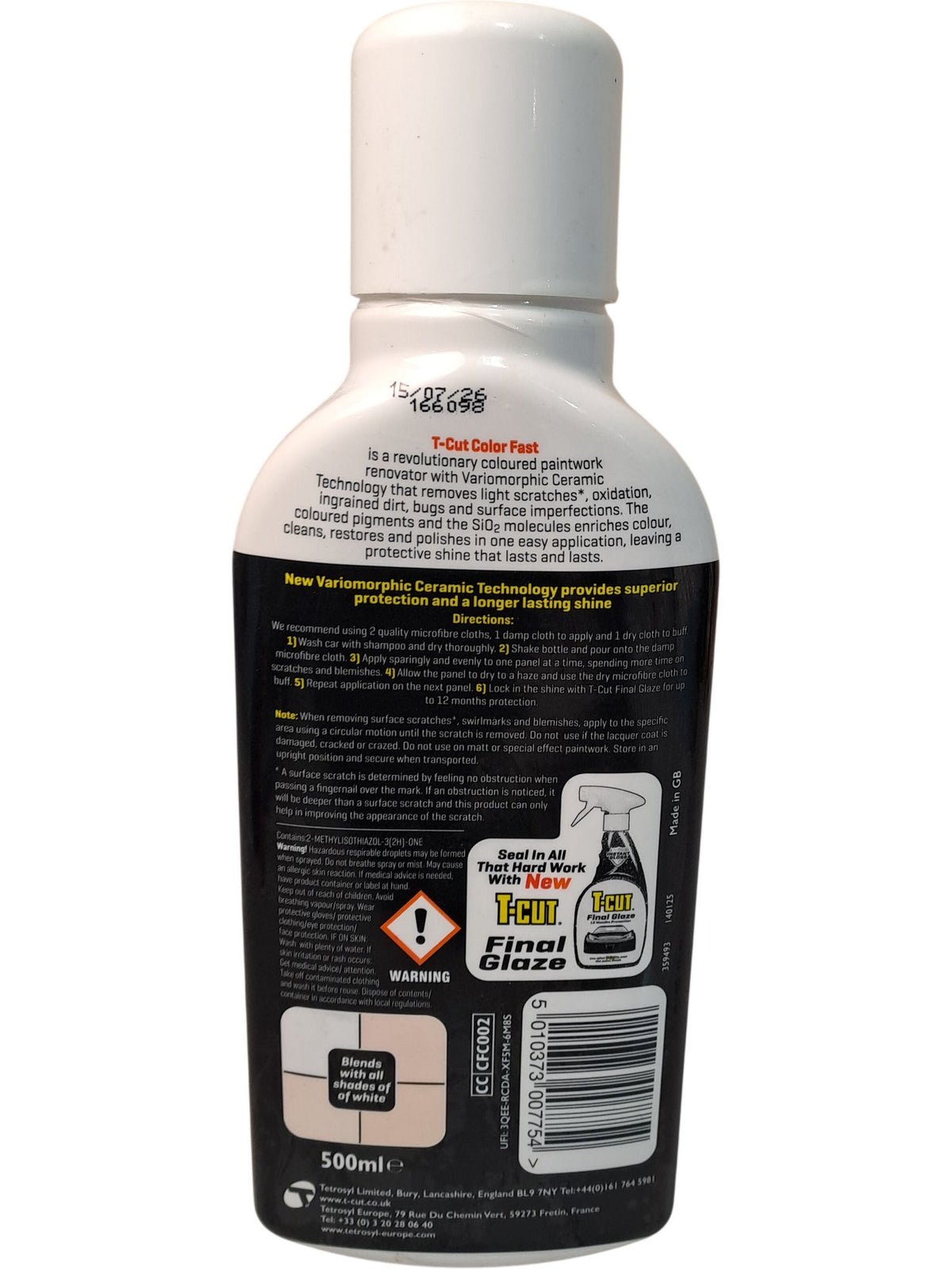 T-Cut | Color Fast | 5010373007754 | 500ml
