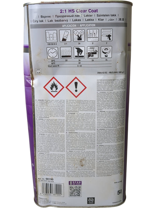 Roberlo | Unix 250 HS Clear Coat | 5L