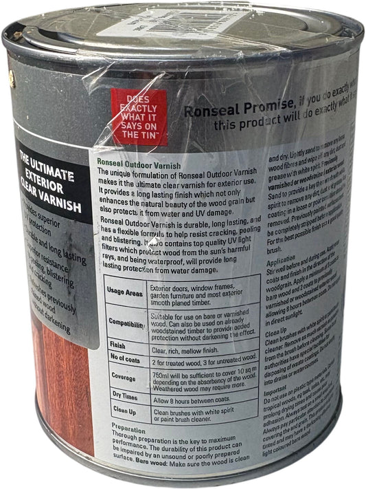 Ronseal Outdoor Varnish Satin 750ml
