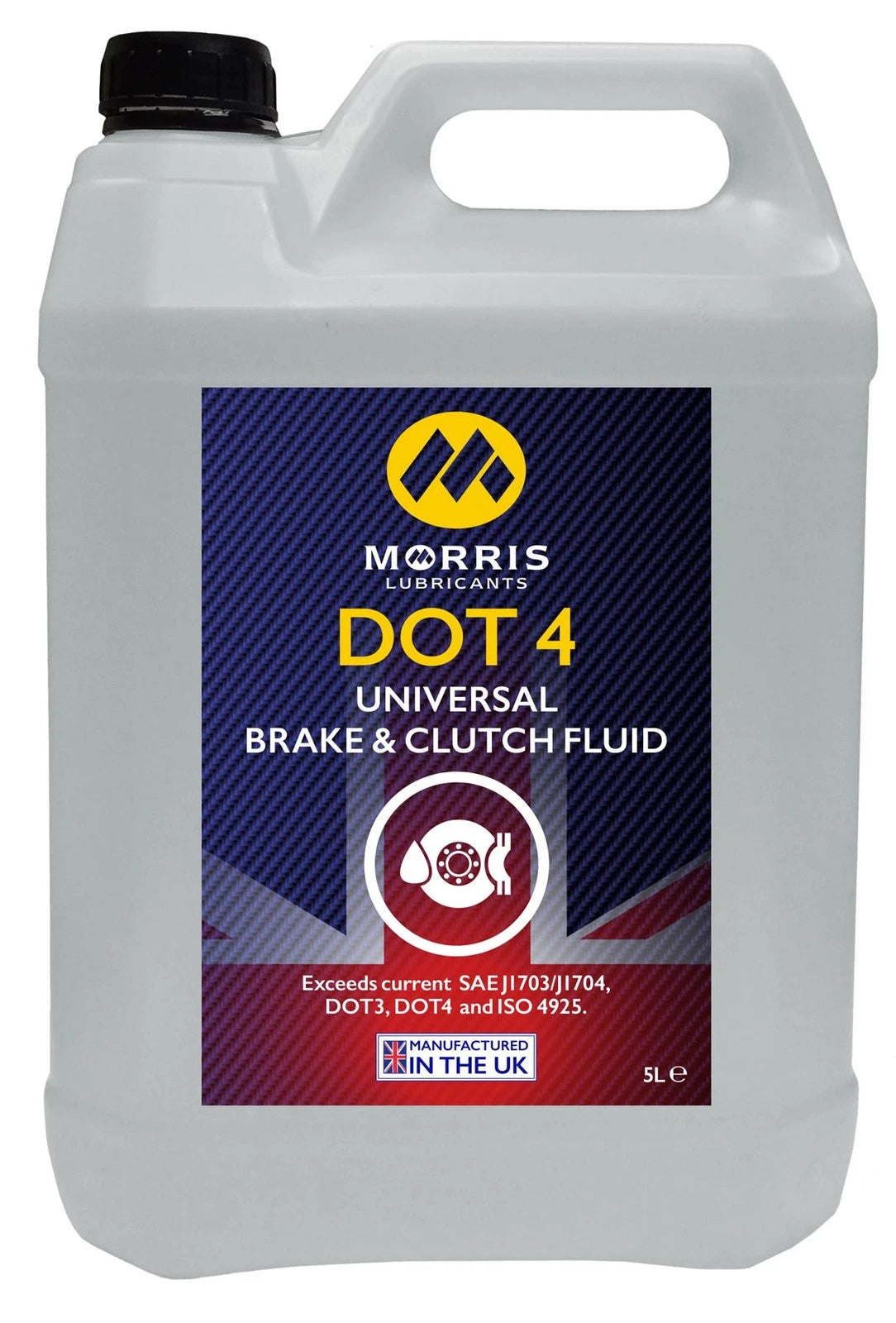 Morris Lubricants| Dot 4 Universal Brake/Clutch Fluid| 5L