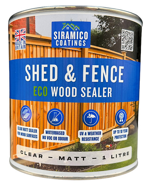 Siramico| Shed & Fence Matt Clear| 1L