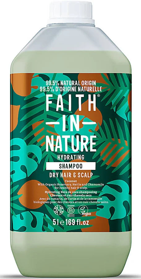 Faith in Nature| Hydrating Shampoo- Dry Hair & Scalp- Coconut-5L