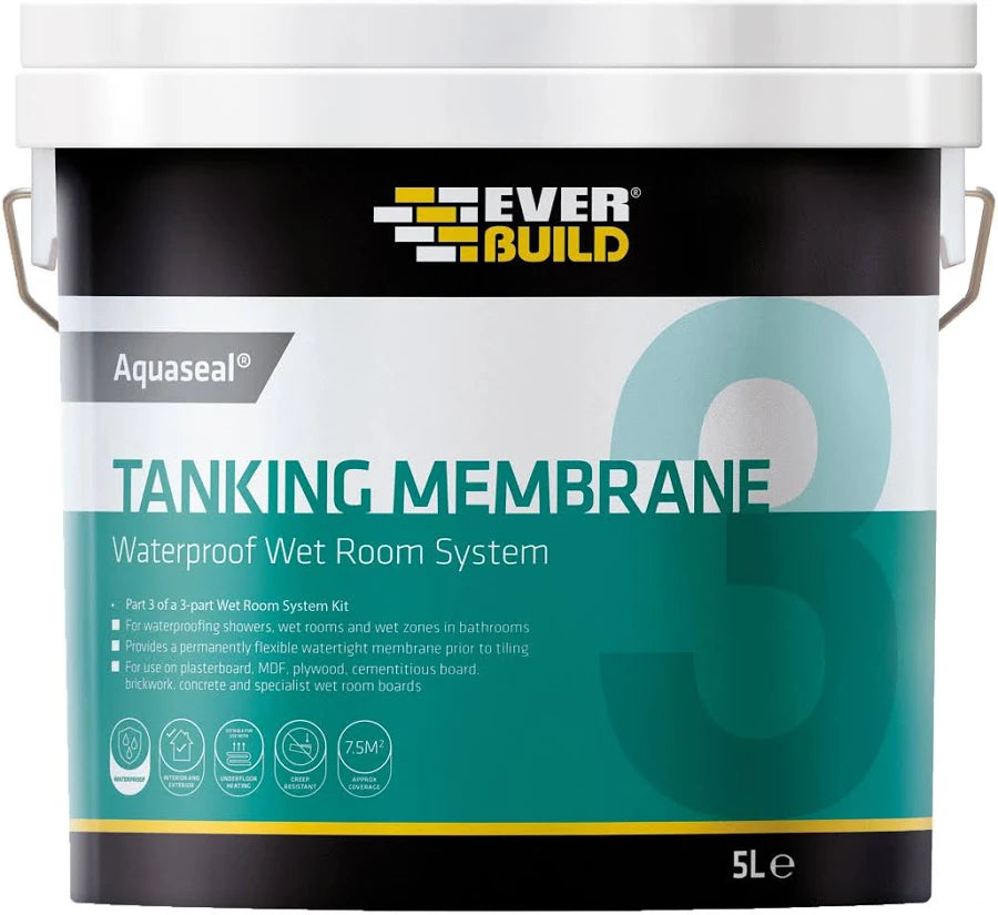 Ever Build| Aquaseal Tanking Membrane- Waterproof System- 5L