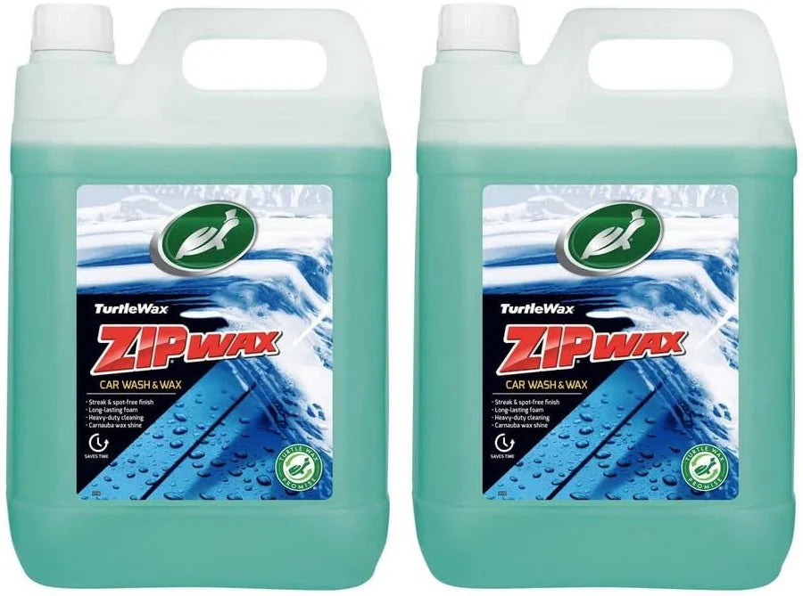 2 x 5L| Turtlewax| ZIPwax- Car Wash & Wax