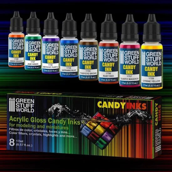 Green Stuff World| Acrylic Gloss Candy Inks- Set of 8