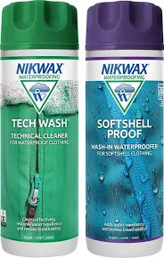 2 x 300ml|Nikwax| Softshell Proof & Tech Wash