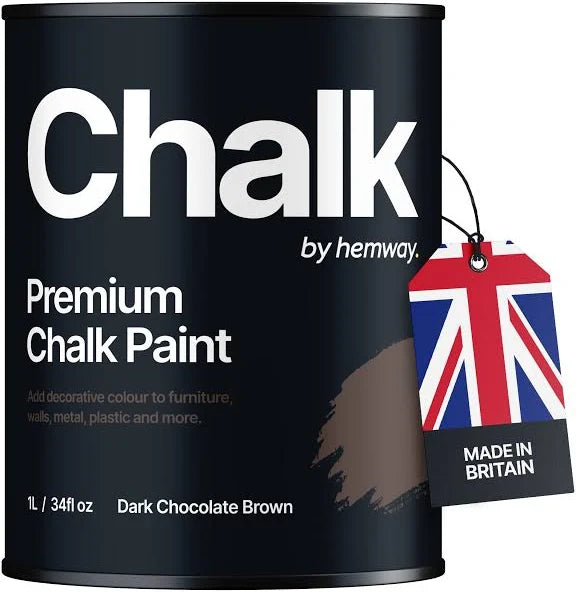 Hemway| Chalk Paint| Dark Chocolate Brown| 1L