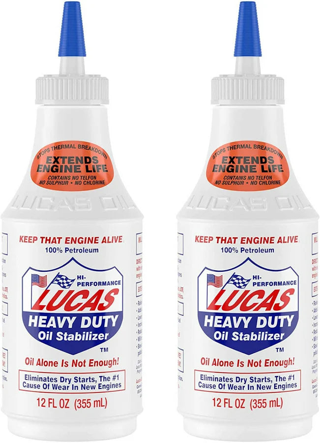 2 x 355ml| Lucas| Heavy Duty Oil Stabilizer