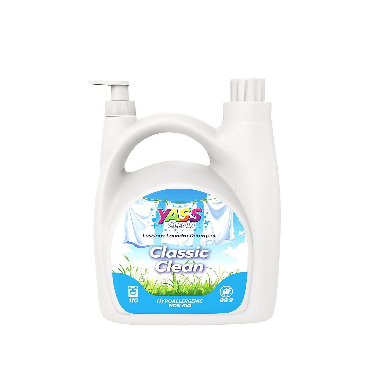 Yass Clean| Laundry Detergent| Classic Clean|NO PUMP| 5L