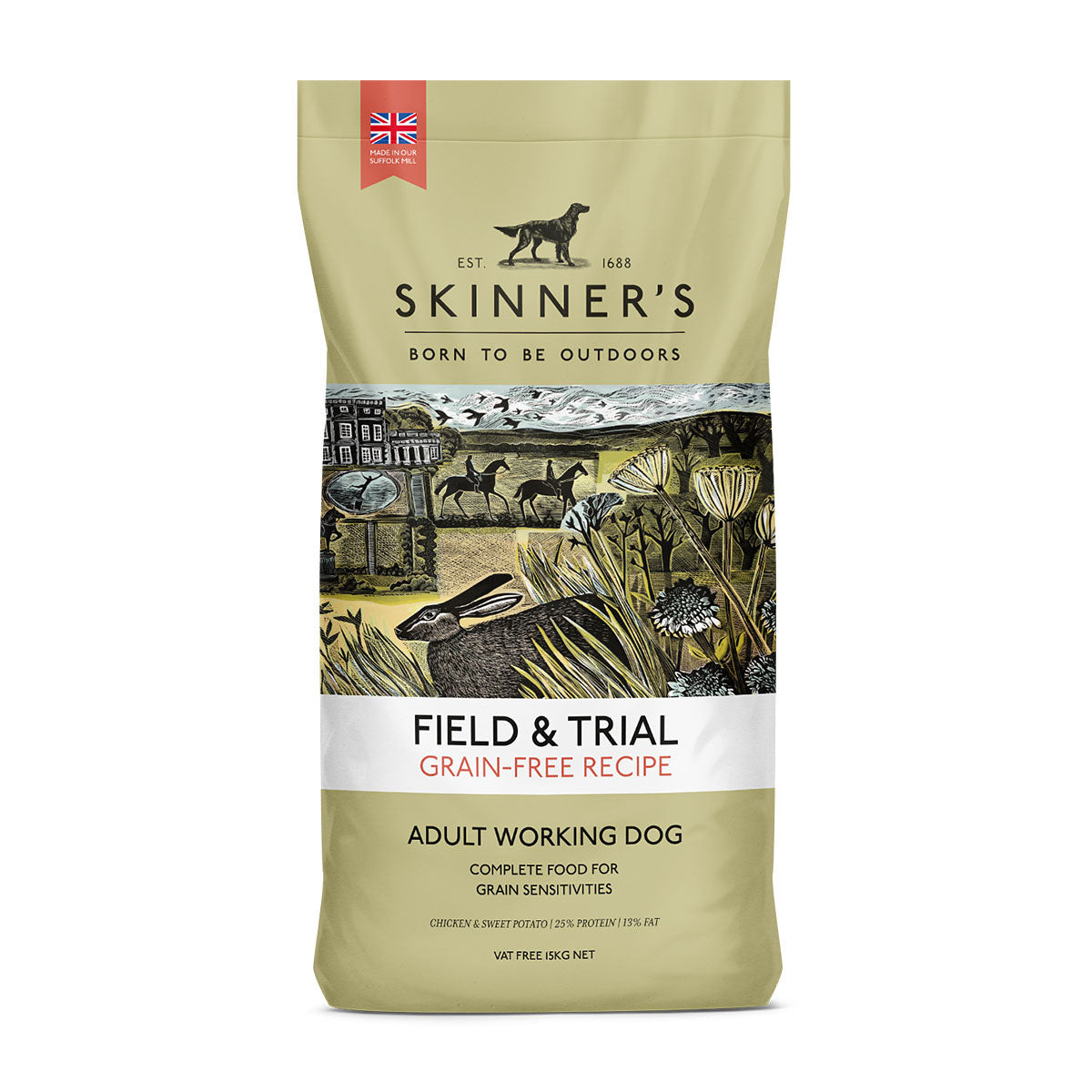 Skinner's Field & Trial | Adult Working Dog | Chicken & S Pot | 15kg