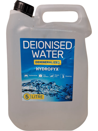 Hydrofyx | Deionised Water | 5 Litre
