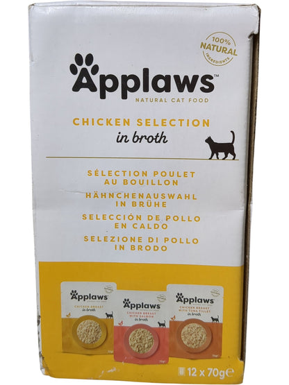 Applaws | Natural Cat Food Chicken Selection in Broth | 12 x 70g