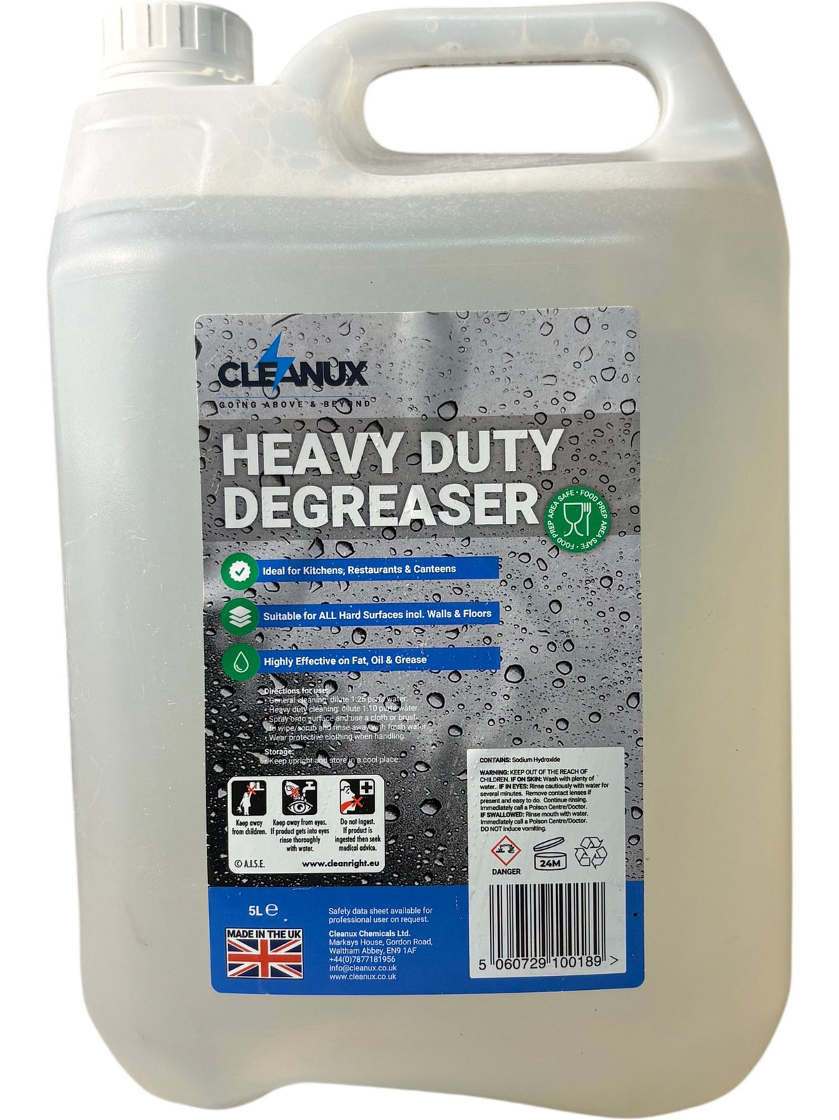 Cleanux | Heavy Duty Degreaser | 5L