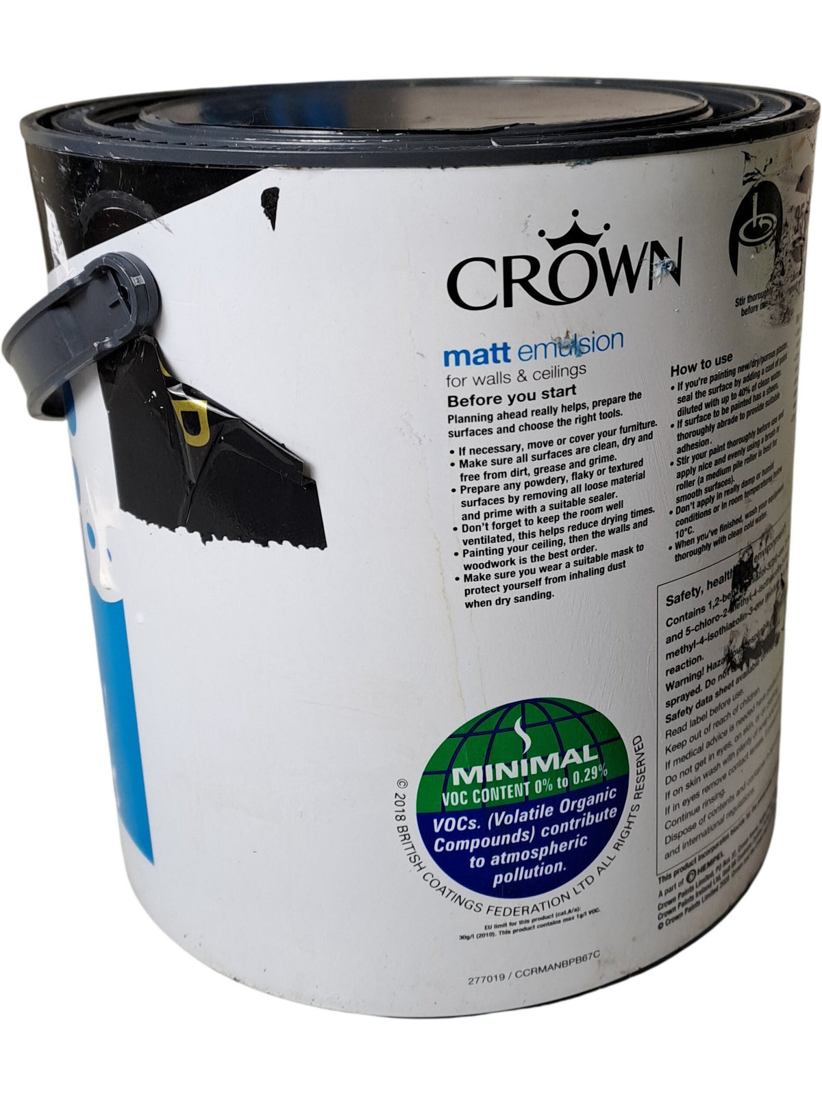 Crown | Pure Brilliant White Matt Emulsion | 2.5L