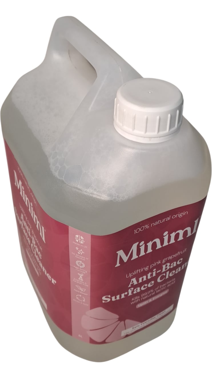 Miniml | Anti-Bac Surface Cleaner | Uplifting Pink Grapefruit | 5L