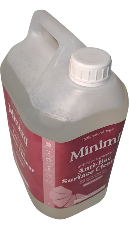 Miniml | Anti-Bac Surface Cleaner | Uplifting Pink Grapefruit | 5L