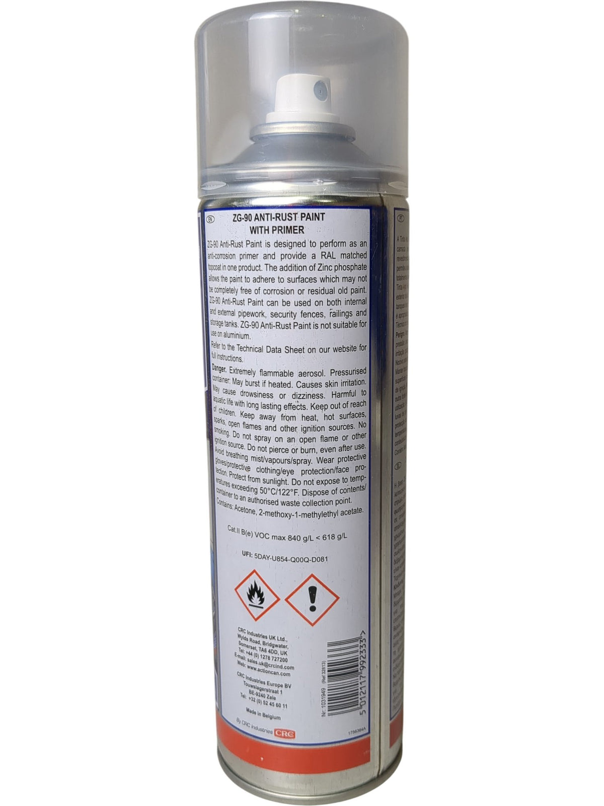 Action Can | ZG-90 Anti-Rust Paint With Primer | 500ml