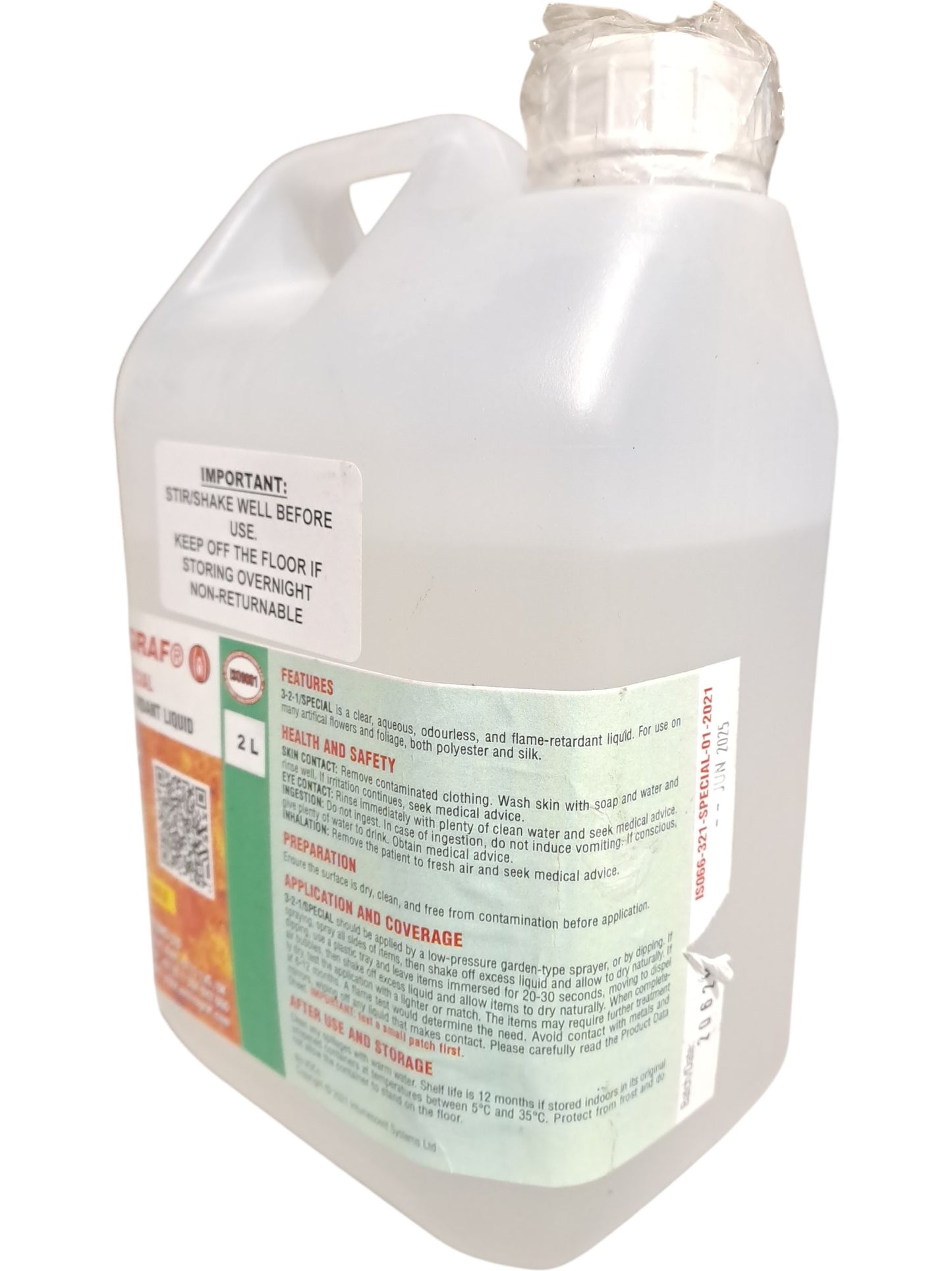 Envirograf | Clear Flame Retardant Liquid | 3-2-1 Special | 2L