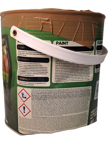 Cuprinol | Ultimate Garden Wood Preserver | Golden Cedar | 5L