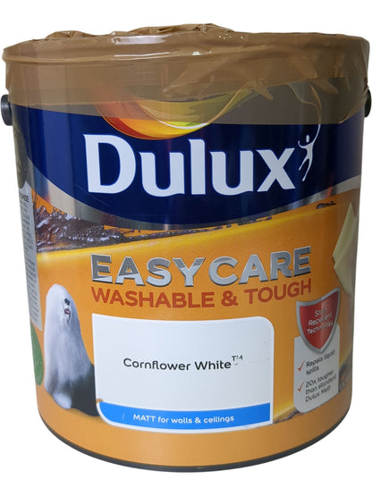 Dulux | EasyCare Washable & Tough Matt Paint | Cornflower White | 2.5L