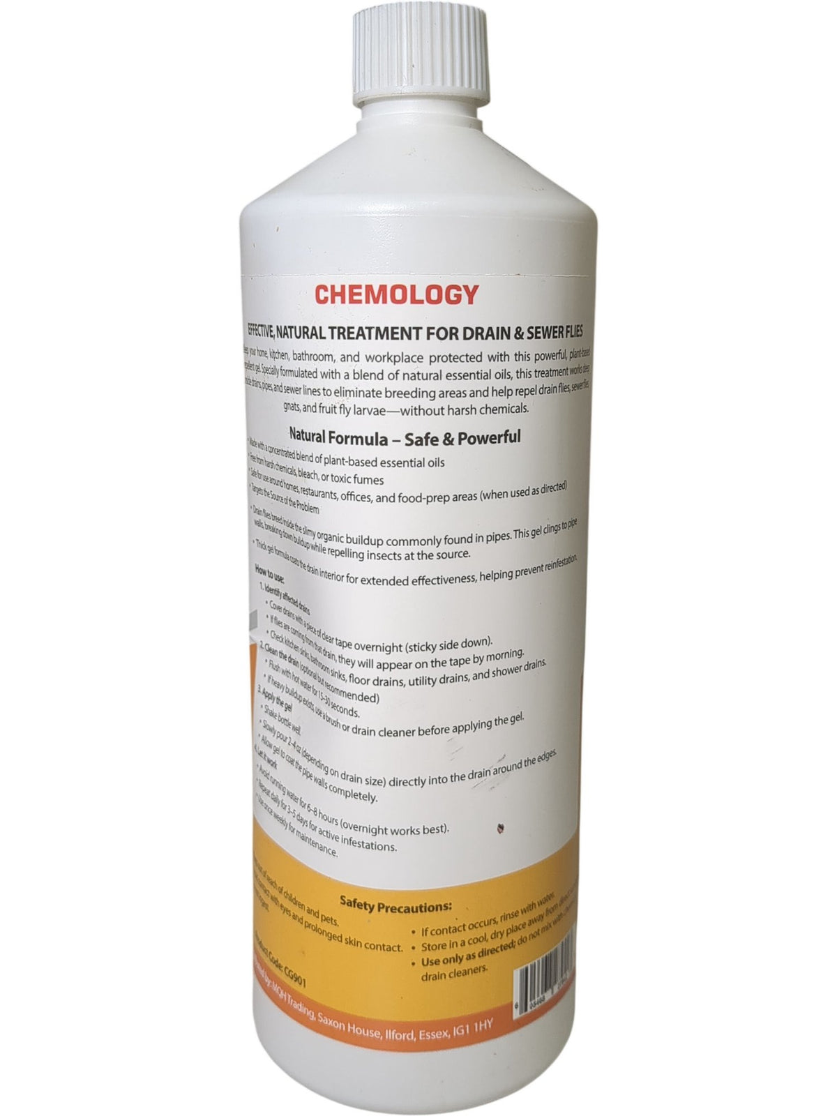 Chemology | Drain & Sewer Fly Repellent Gel | 1L
