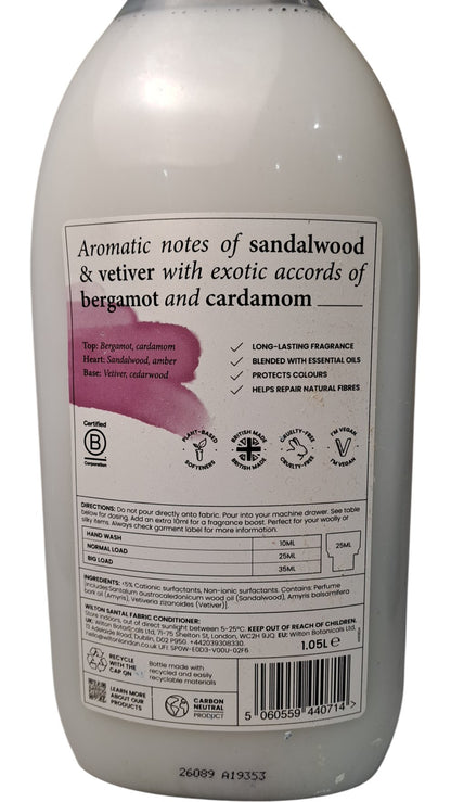 Wilton London | Santal Botanical Fabric Conditioner | 5060559440714 | 1.05L