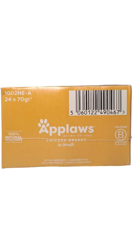 Applaws | Natural Cat Food Chicken Breast in Broth | 1002NE-A | 24 x 70g