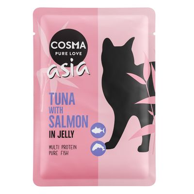 Cosma Asia in Jelly Pouches Multibuy 6 X 100g - Tuna with Salmon