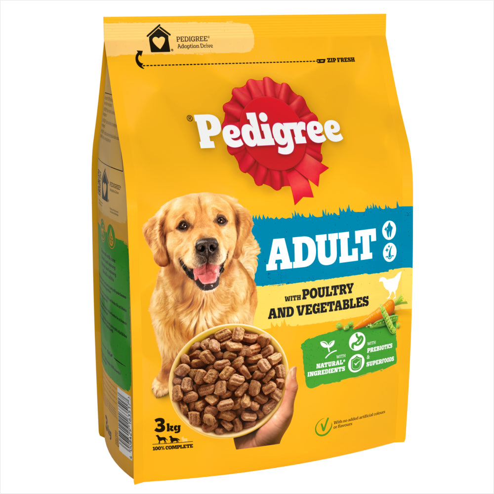 Pedigree Adult Complete with Poultry & Vegetables - 3kg