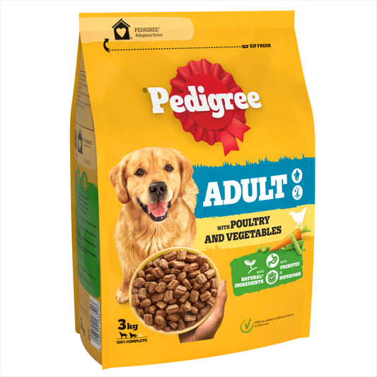 Pedigree Adult Complete with Poultry & Vegetables - 3kg