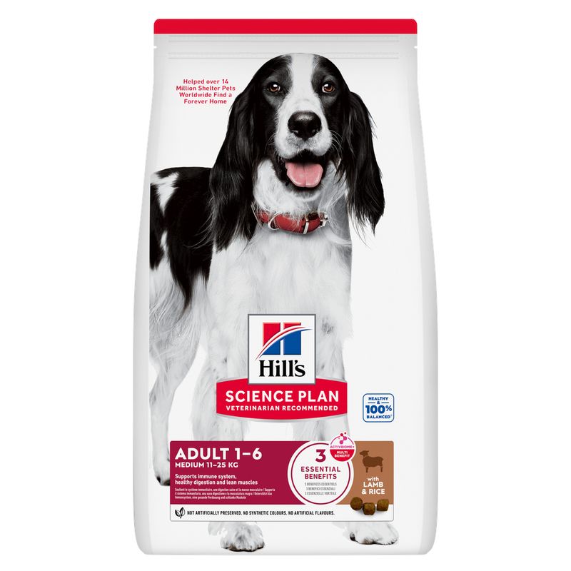 Hill's Science Plan Adult Dog Medium - Lamb & Rice - 14kg