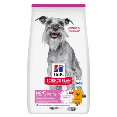 Hill's - Dog, Light Mature Adult 7+, Small/Mini, With Chicken 2.5kg