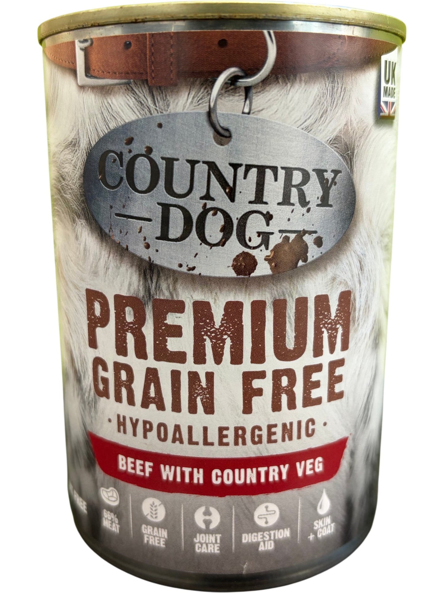 Country Dog | Premium Grain Free Dog Food | Beef with Country Veg | 24x395g