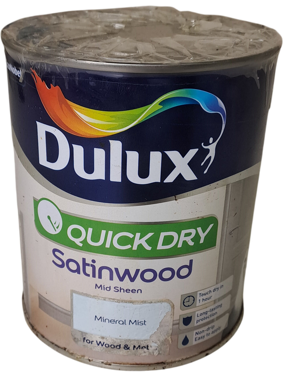 Dulux | Quick Dry Satinwood Paint | Mineral Mist | 750ml
