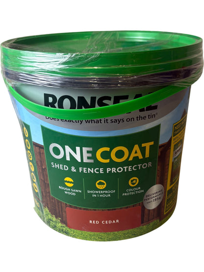 Ronseal One Coat Shed & Fence Protector Red Cedar 5L
