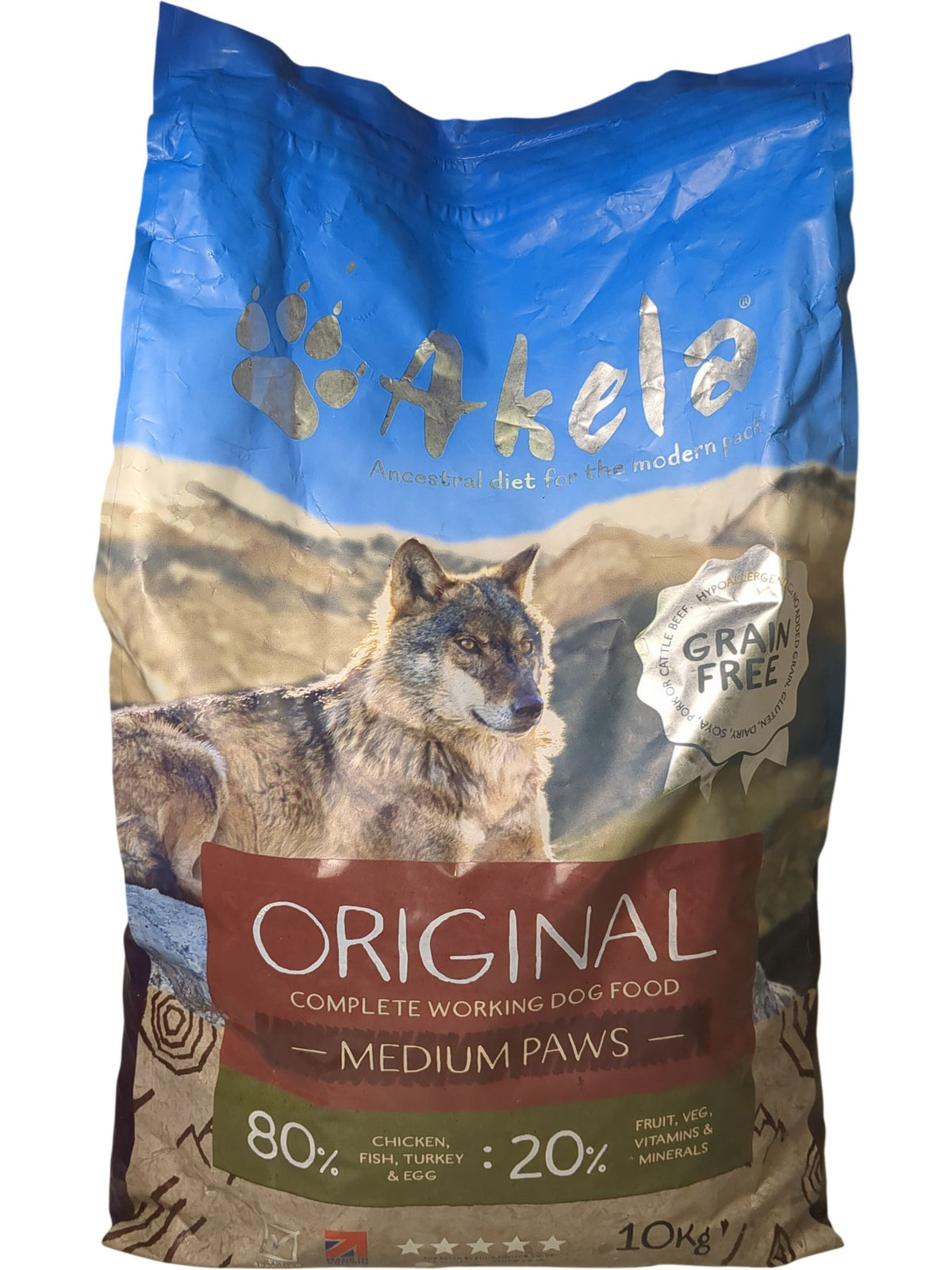Akela | Original Complete Working Dog Food | Medium Paws | 10KG